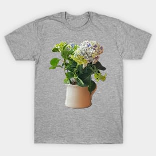 Blue Hydrangea Pot Mothers Day T-Shirt